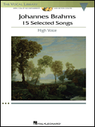 Johannes Brahms - 15 Selected Songs Vocal Solo & Collections sheet music cover